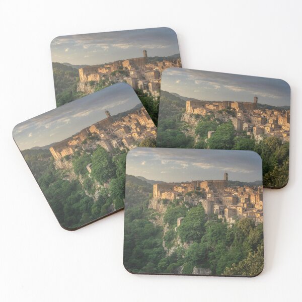 Item preview, Sorano village on tuff at sunset. Tuscany, Italy designed and sold by Stefano Orazzini.