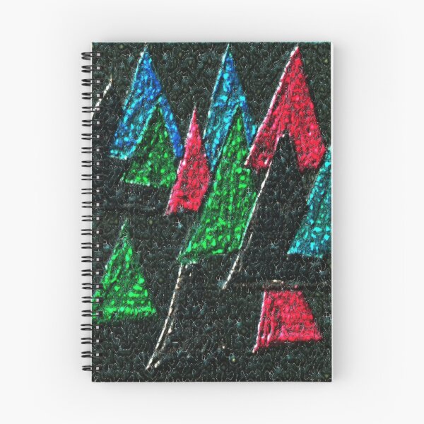Item preview, triangular dark lizard skin colorful geometric abstract design designed and sold by SmashingDeals.