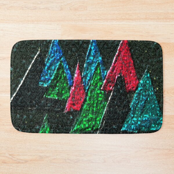 Item preview, triangular dark lizard skin colorful geometric abstract design designed and sold by SmashingDeals.