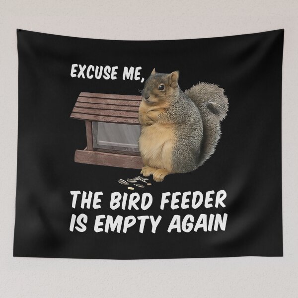Item preview, Realistic Squirrel Bird Feeder T-Shirt designed and sold by LarryMBrown.