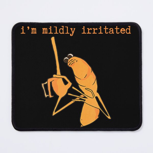 Item preview, Im Mildly Irritated Grumpy Shrimp Minimal Humor Illustration designed and sold by NguboNorento.