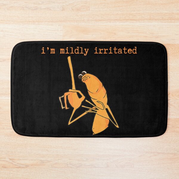Item preview, Im Mildly Irritated Grumpy Shrimp Minimal Humor Illustration designed and sold by NguboNorento.