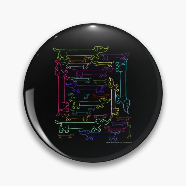 Item preview, Less Whining, More Weinering! Neon Style Sausage Dog Overload Design designed and sold by MirAgi.