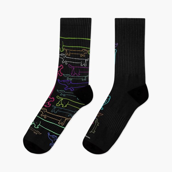 Item preview, Less Whining, More Weinering! Neon Style Sausage Dog Overload Design designed and sold by MirAgi.