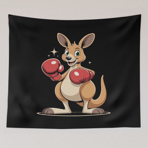 Item preview, Laughing Boxer Kangaroo for a Fun Fight designed and sold by FluoroWave.