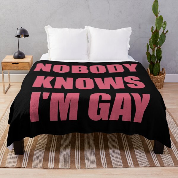Aperçu de l'œuvre Phrases gay drôles - Personne ne sait que je suis gay - Accessoires de la fierté gay créée et vendue par Inspirationmotivation.