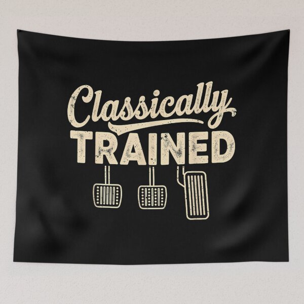 Item preview, Classically Trained Funny Fly Swatter Vintage Typography designed and sold by NguboNorento.
