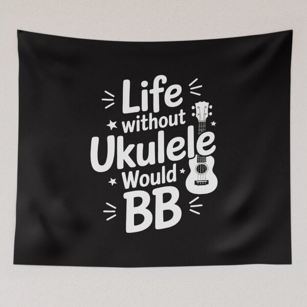 Item preview, Pun Uke Music - Life without ukulele would B flat designed and sold by demarioTTS.