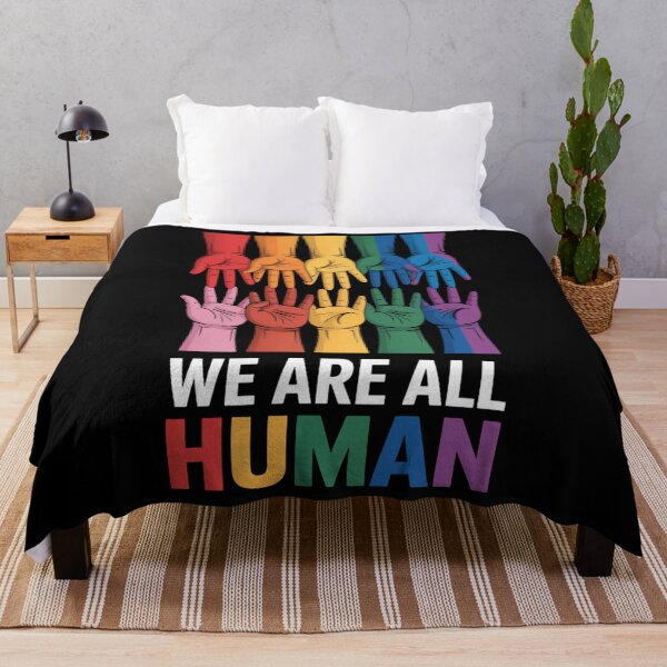 Item preview, Rainbow LGBT LGBTQ Transgender Gay Pride We Are All Human designed and sold by JonathalIngham.