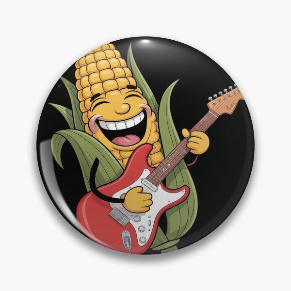 Item preview, Laughing Corncob with Electric Guitar designed and sold by FluoroWave.