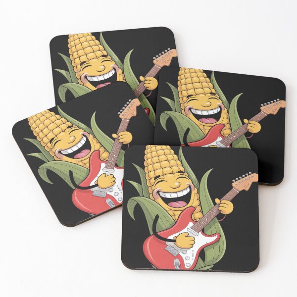 Item preview, Laughing Corncob with Electric Guitar designed and sold by FluoroWave.
