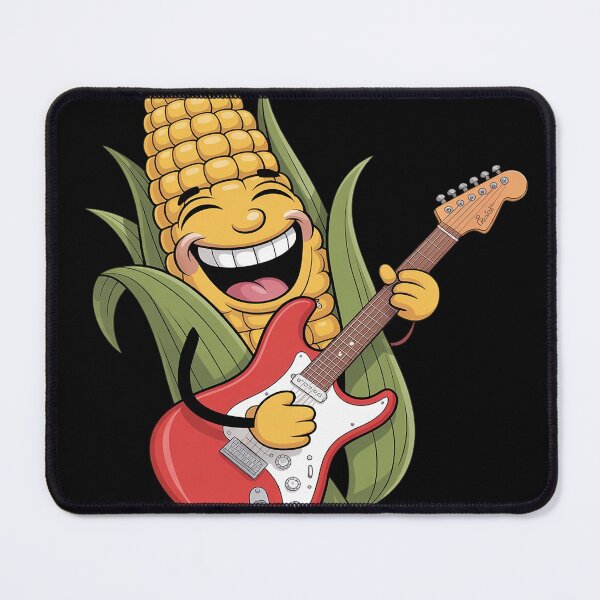 Item preview, Laughing Corncob with Electric Guitar designed and sold by FluoroWave.