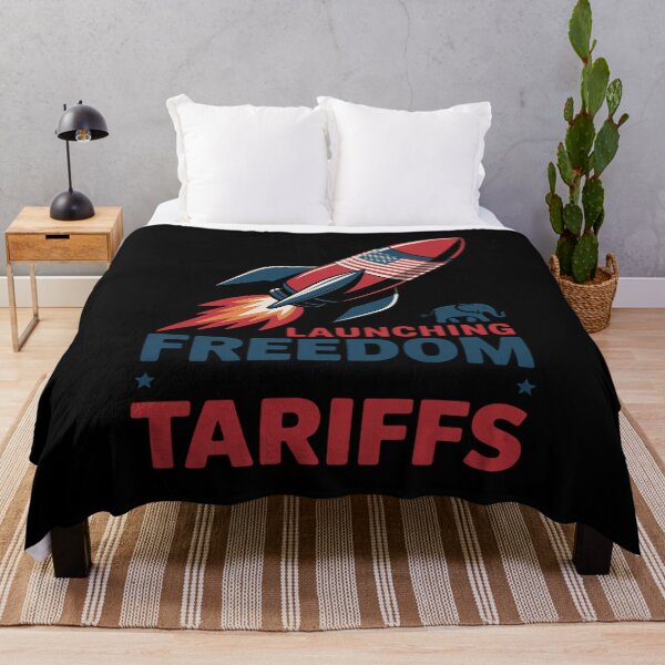 Item preview, Launching Freedom Blocking Tariffs July 4th Funny Political designed and sold by FluoroWave.