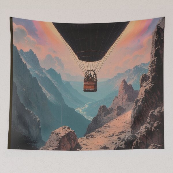 Item preview, Hot air balloon ride over the valley of dreams designed and sold by Mianku | Für das Leben.
