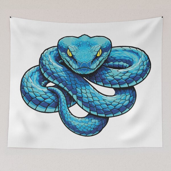 Item preview, Electric Cyan – Vibrant Blue Viper Aesthetic designed and sold by Petzzz.