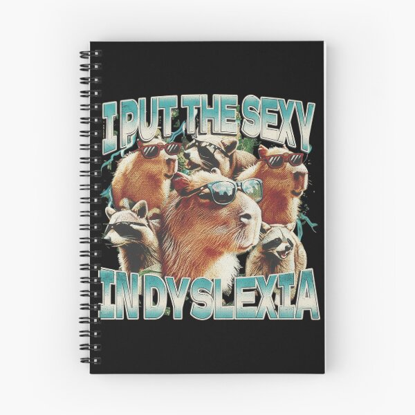 Item preview, Funny Capybara I Put The Sexy In Dyslexia Vintage designed and sold by JohnnieRusso.