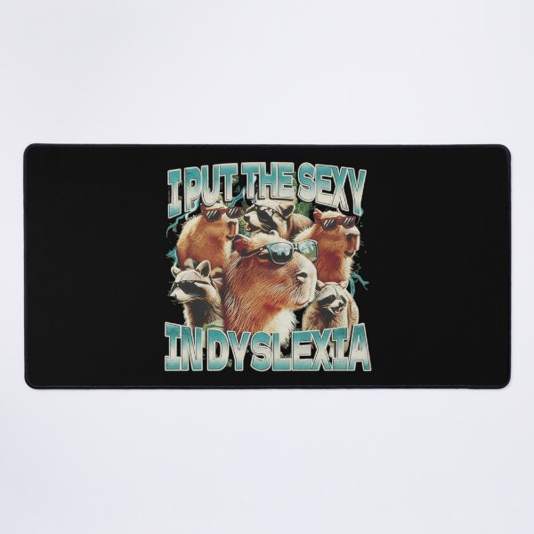 Item preview, Funny Capybara I Put The Sexy In Dyslexia Vintage designed and sold by JohnnieRusso.