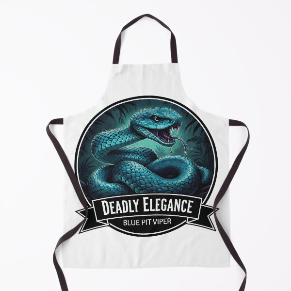 Item preview, Deadly Elegance – Blue Pit Viper Venomous Art designed and sold by Petzzz.