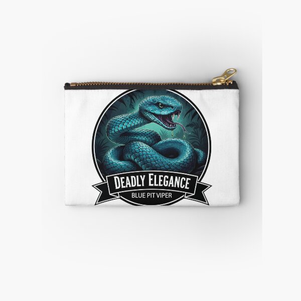 Item preview, Deadly Elegance – Blue Pit Viper Venomous Art designed and sold by Petzzz.
