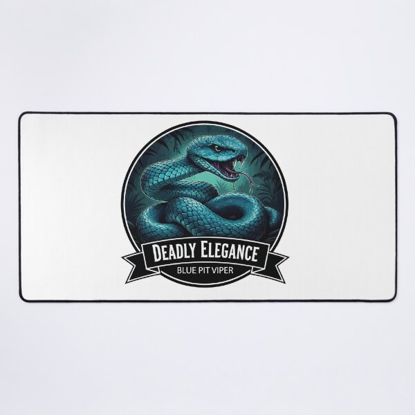 Item preview, Deadly Elegance – Blue Pit Viper Venomous Art designed and sold by Petzzz.