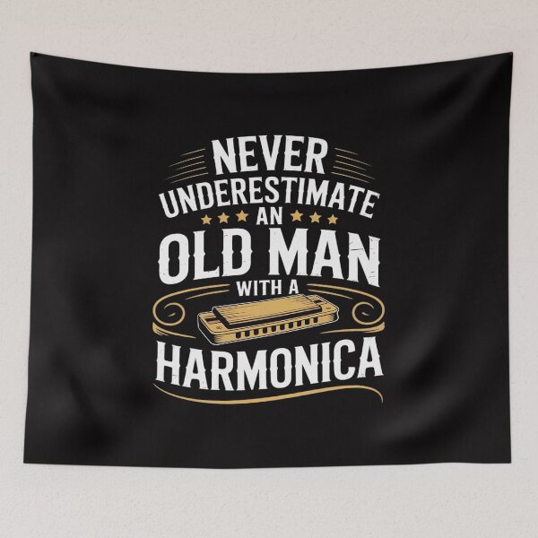Item preview, An Old Man With A Harmonica Music Musician designed and sold by demarioTTS.