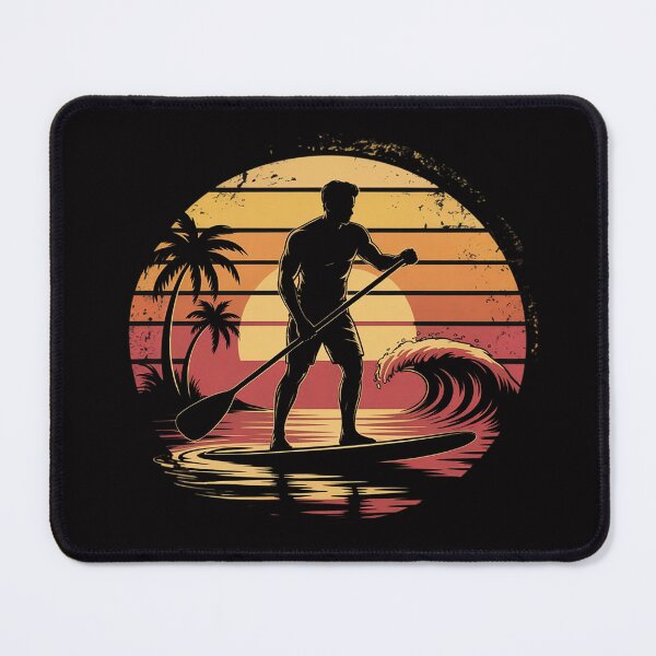 Item preview, Sunset Stand Up Paddle Board - Water Sports SUP Girl designed and sold by demarioTTS.