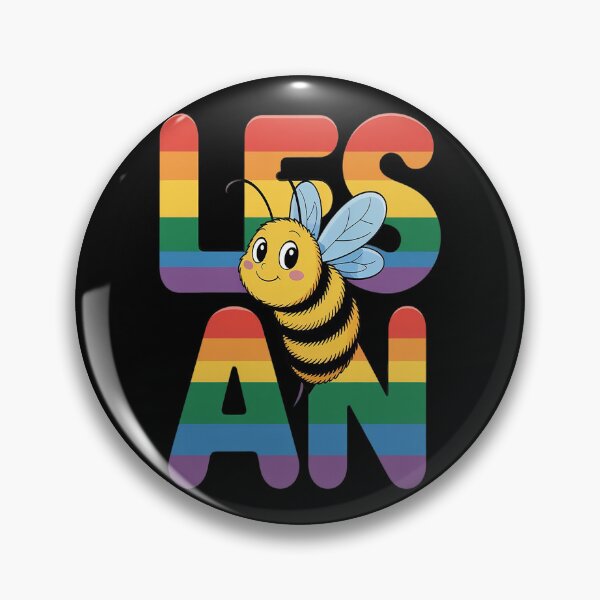 Item preview, Lesbian Bee Funny LGBTQ+ Pride Rainbow Cute Bee Pun designed and sold by FluoroWave.