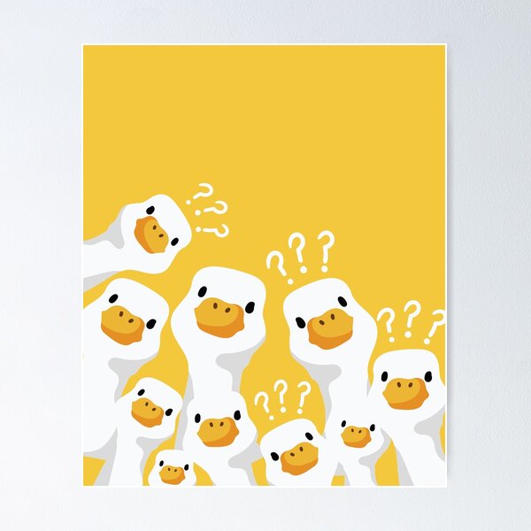 Item preview, Funny Duck Crowd – Cute Goose Pattern Illustration designed and sold by Cosmodoody.