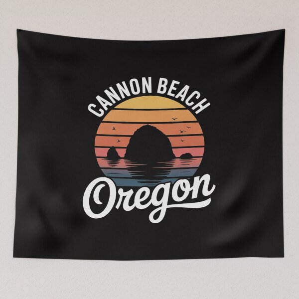 Item preview, Sunset Haystack Rock Souvenir Cannon Beach designed and sold by demarioTTS.