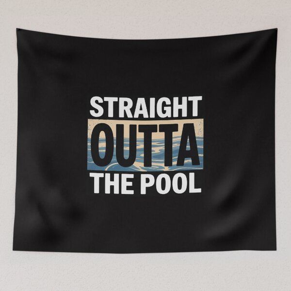 Item preview, Straight Outta the Pool Swim  Swimming Gift designed and sold by demarioTTS.