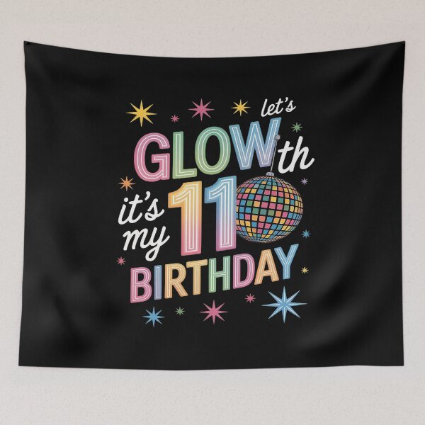 Item preview, Lets Crazy It's My 11vth Birthday Glowing 80s 12 Year Old designed and sold by FluoroWave.