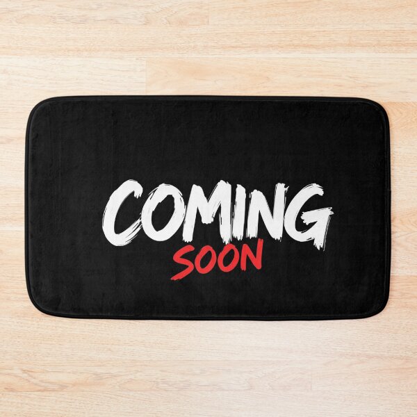 Item preview, Bold “COMING SOON” Digital Illustration – Black Background Minimalist Design designed and sold by PixelVibe782.