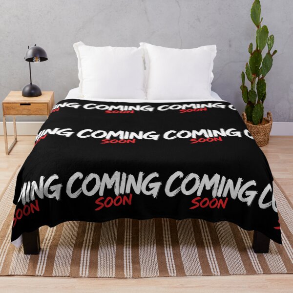 Item preview, Bold “COMING SOON” Digital Illustration – Black Background Minimalist Design designed and sold by PixelVibe782.