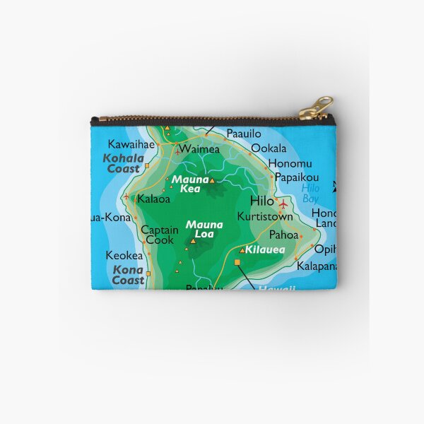 Item preview, Big Island Hawaii Map – Mountains, Volcanoes & Coastlines designed and sold by WorldAtlas.com.