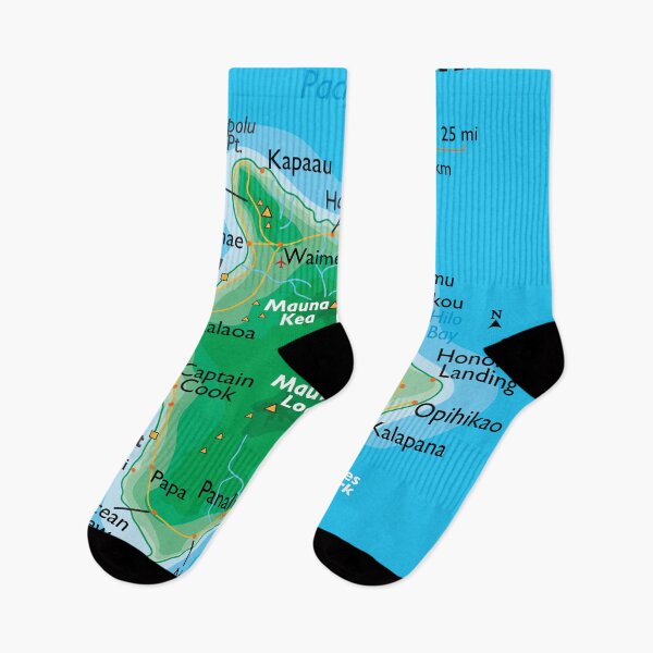 Item preview, Big Island Hawaii Map – Mountains, Volcanoes & Coastlines designed and sold by WorldAtlas.com.