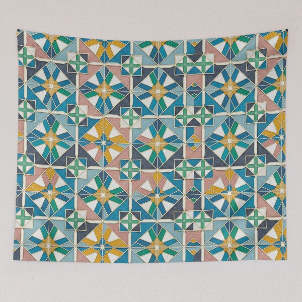 Item preview, Vibrant Modern Moroccan Zellige Tile Pattern designed and sold by designwiss.