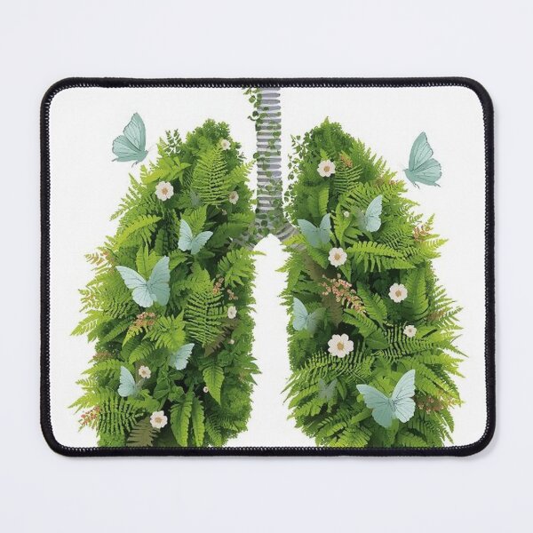 Item preview, Floral Lungs Surrounded by Gentle Butterflies designed and sold by Wonderful Designs.