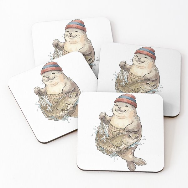 Item preview, Fisherman Aesthetic: Seal's Catch of the Day designed and sold by bapupa.