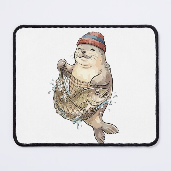 Item preview, Fisherman Aesthetic: Seal's Catch of the Day designed and sold by bapupa.