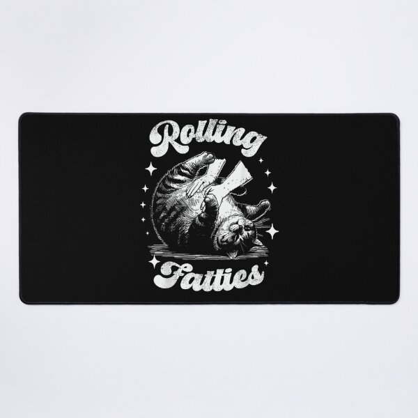 Item preview, Rolling Fatties Chubby Cat Vintage Sketch Humor designed and sold by DienesAngele.