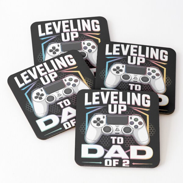 Item preview, Leveling Up To Dad Of 2 Promoted To Daddy Again Father's Day designed and sold by FluoroWave.