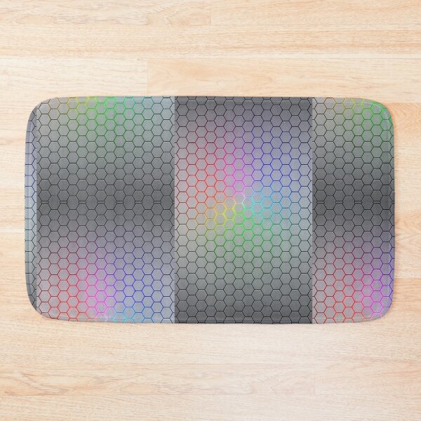 Item preview, Hexagonal Neon Tiles Digital Illustration – Colorful Modern Honeycomb Design designed and sold by PixelVibe782.
