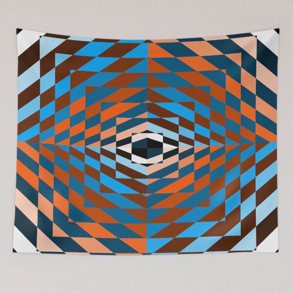 Item preview, Asymmetric Design, Blue, Orange, Geometric Abstraction, Abstract Art designed and sold by DDJust4U.