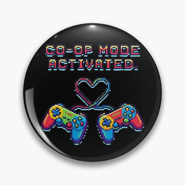 Item preview, Funny Gaming Valentine Co-Op Mode Activated Art designed and sold by QuipQuips.