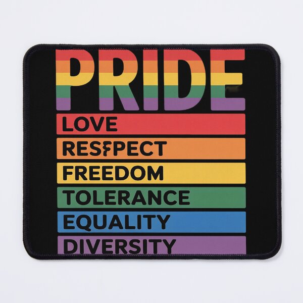 Item preview, LGBT Pride Love Respect Equality Tolerance Pride LGBTQ designed and sold by FluoroWave.