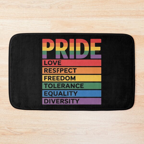 Item preview, LGBT Pride Love Respect Equality Tolerance Pride LGBTQ designed and sold by FluoroWave.
