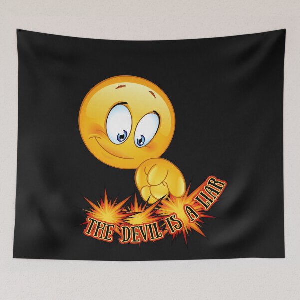Item preview, The Devil is a Liar (Smiley) designed and sold by Tripp Art Studio.