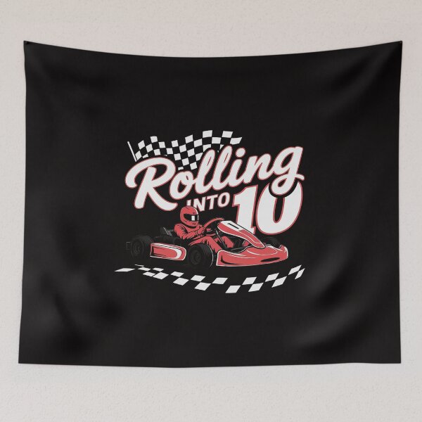 Item preview, Rolling into 10 Year Old Go Kart Kid Racing 10th Birthday designed and sold by portcrysral.