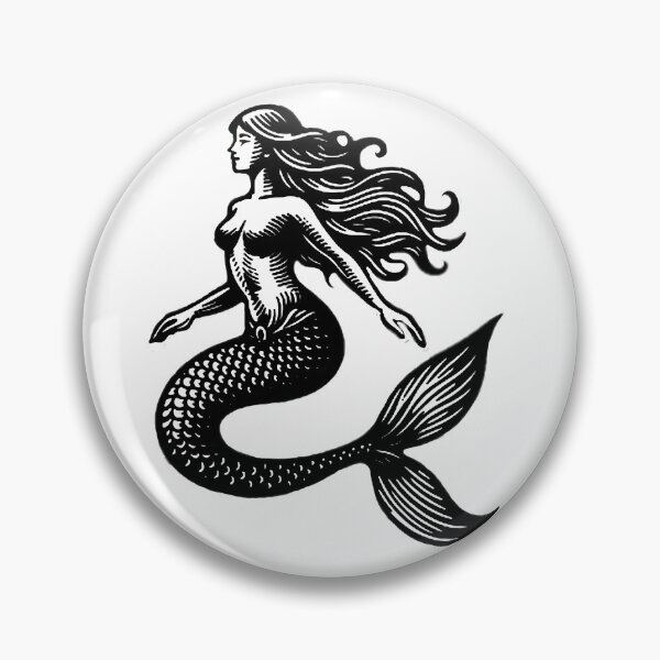 Item preview, Vintage Mermaid Graphic designed and sold by ViaARTfactory.