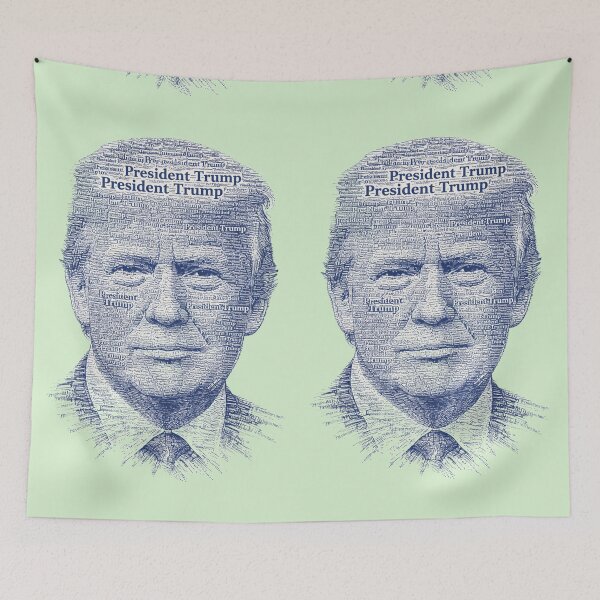 Item preview, Donald Trump — A Typographic Portrait designed and sold by TheWonkyEaselCo.